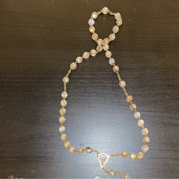 Beaded Clear Rosary Beads ๐ค - Picture 4 of 13